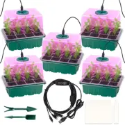 ZYP 5 PCS Seed Starter Trays Kit, Seedling Trays Seed Starter Tray with Dome ...