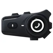 Houtonsen FX2 Helmet Bluetooth Headset with High-definition Sound Quality and 6-color Dazzling Lights - Black