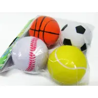 在飛比找蝦皮購物優惠-4入 玩具球 發泡球 PU發泡球 復健球 安全球 紓壓球 泡