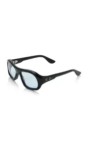 [Port Tanger] Gray Aviator-Frame Acetate Sunglasses