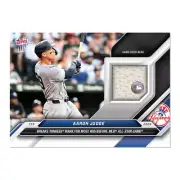 Game used Base Relic # to 125 or Lower Aaron Judge 2024 MLB TOPPS NOW Presale