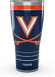 Tervis Traveler Virginia Cavaliers - MVP Triple Walled Insulated Tumbler Travel Cup Keeps Drinks Cold & Hot, 30oz, Stainless Steel