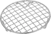 WEKADRIN Dual Purpose Cooking Rack Round Stainless Steel Oven Air Fryer Compatible Baking Cooling