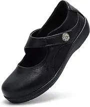 [UZB] Mary Jane Shoes Women Orthopedic Flats Comfortable Non Slip Work Shoes with Memory Foam