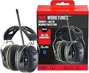 3M WorkTunes Connect + AM/FM Wireless Hearing Protector with Bluetooth Technology