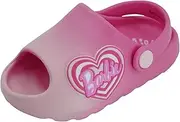 [Barbie] Toddler Girls' Cloud Slides - Cute & Comfy Slip-On Sandals for Summer, Pool, or Beach