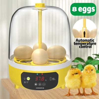 4 Egg Incubator Automatic Digital Led Hatch Turning Chicken Duck Eggs Poultry