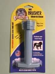 Bullibone Dental Dog Chew Toy Big Brusher Chew to Clean M-L Dog New