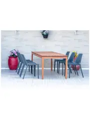 Amazonia Eucalyptus 7pc Patio Dining Set
