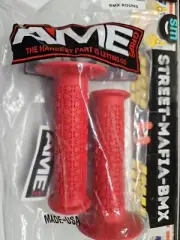 AME ROUNDS BMX bike Grips RED usa FIT OLD SCHOOL BMX freestyle SE GT HARO HUTCH