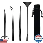 Fistoy Aquarium Scissor Tweezers Spatula Tool - 4 in 1 Stainless Steel Aquati