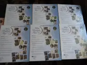 Lot 6 Creative Memories 8 1/2 x 11 White Scrapbook Pages Refills + 2 Ruled Pages