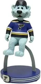 CLARKtoys + Louie Mascot Riding Bobblehead, St. Louis Blues Hockey Figure, St. Louis Blues Bear + FOCO