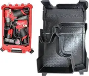 [Tier 1 3D Prints] Organizer for Milwaukee M12 FUEL Right Angle Impact Drill/Driver and Accessories Compatible with Milwaukee Packout (FUEL Drill/Driver & Accessories)