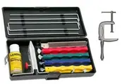 Lansky Professional Sharpening System - 5 Stone - LKCPR + C-Clamp Mount Bundle