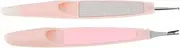 Healvian Professional Nail Care Kit: Cuticle Pusher Trimmer and Nail Dotting Tool for Home Salon Comfortable