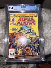 Alpha Flight 1 cgc 9.4 Marvel 1983 1st appearance of Puck Marrina WHITE pgs NM