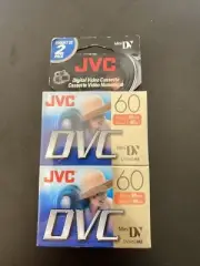 MINI DV TAPES - JVC DVC 60 60ME (2 Pack) Brand New Sealed UPC 0046838030871