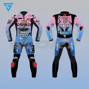 Fabio Quartararo Yamaha ENEOS FrenchGP 2024 Motorbike Leather Racing Suit