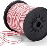 200M Roll Poly Tape Electric Fence Temporary Fencing Kit Stainless Steel Wire