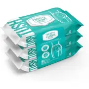 Nice N Clean Plant-Based Flushable Wet Wipes, 3 Flip-Top Packs (180 Total Wipes)