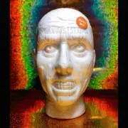 FOAM ZOMBIE HEAD paint me Halloween decoration styrofoam craft horror severed
