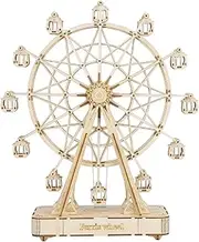 Rolife 3D Wooden Puzzles Ferris Wheel Music Box Model to Build Building Kit