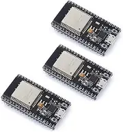 Teyleten Robot ESP32S ESP32 ESP-WROOM-32 Development Board 2.4GHz Dual-Core WiFi +Bluetooth 2 Function Microcontroller for Arduino (ESP32 38P, 3PCS)