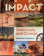 NEW* IMPACT CA Social Studies GRADE 3 Research Companion Textbook McGraw-Hill