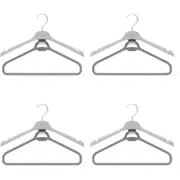 4x 2pc Joseph Joseph Orderly Long Garment Wardrobe Hanger Hanging Organiser Ecru