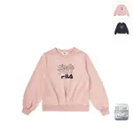 【FILA】KIDS 女童款 吸濕排汗 長袖上衣-粉色 5TEW-8419-PK