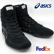 asics Boxing Wrestling Shoes Black Black Line Black EX-EO TWR900 oki③