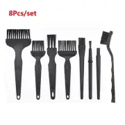 8Pcs ESD Plastic Black Brushs For PCB Motherboard Computer Clean Cleaning Dust