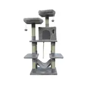 YES4PETS 145 cm Cat Scratching Post Tree Scratcher Pole-Little Greyrey
