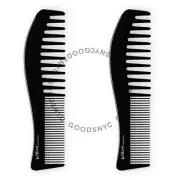 PACK OF 2 Wen Shower Comb Wide Saw Cut by Chaz Dean Authentic