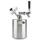 AA 2L Mini Stainless Steel Keg With Faucet Pressurized Home Brewing Craft Beer