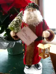 NEW Bethany Lowe Vintage Saint Nicholas Candy Container 14" x 7" TD4068