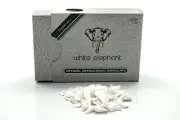 NEW !! 30gr NATURAL MEERSCHAUM GRANULATE PIPE FILTER / WHITE ELEPHANT