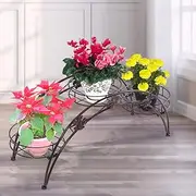 Levede Pot Plant Stand 27cm Tall Metal - Indoors, Outdoors, Shelf, Flower Pot, Holder, Garden, Balcony, Tier, Bronze