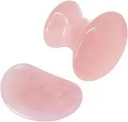 VICASKY 2Pcs Jade Facial Tools Smooth Edges Beauty Guasha Boards for Face Massage for Skin Care Relaxation and present Giving