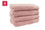 Onkaparinga Set of 4 550GSM Avalon Bath Towels (Dusty Primrose)