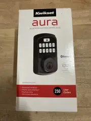 Kwikset Aura VenetianBronze Single Cylinder Electronic Bluetooth Keypad Deadbolt