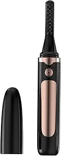 Rechargeable Electric Eyelash Curler, 30 Seconds Heat Up, 4 Temperature Settings, 24 Hours Long Lasting, LED Display, White Colour (Black)