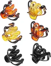 6pcs Octopus Hair Clips for Women Toothed Hair Ponytail Holder Durable Material for Daily Use