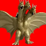 Bandai Godzilla 2001 King Ghidorah Movie Monster Series Pvc Action Figure Toho