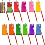 12Pcs Dance Ribbons Streamers Rhythmic Gymnastics Ribbon Wands Rods for Dancing Baton Twirling