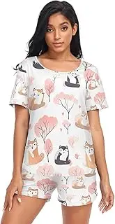 [RPLIFE] Cats Women Pajama, Matching Pajama Sets for Women, Cats, Medium