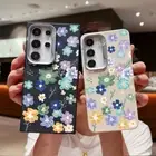 Flower Case For Samsung S24 Ultra S23 S22 A55 A16 A52 ShockProof Soft TPU Cover