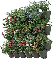 Vertical Wall Planters Multiple Stacks Outdoor&Indoor Garden|Olive Green