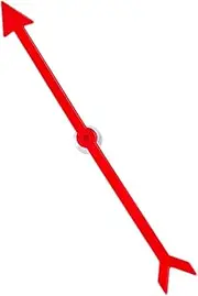 Arrows Game Spinners - Large Arrows Spinner - plasticss Spinner Game Pointer - Portable Wind Spinners Tool for Classroom, Fundraisers, Trade Shows, Teen Activities(Red, Black)